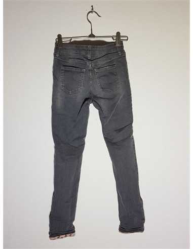 Pantaloni Jeans cu aspect usor decolorat Denim
