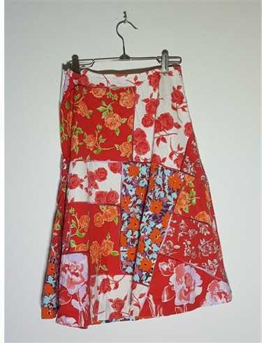 Fustita dama cu aspect floral multicolor DANIEL HECHTER