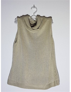 Vesta dama tricotata model cu guler rasucit Own Label 2