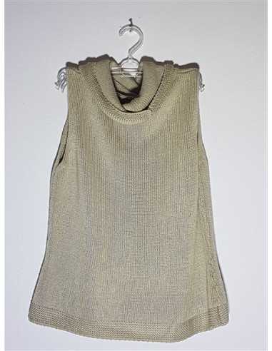 Vesta dama tricotata model cu guler rasucit Own Label