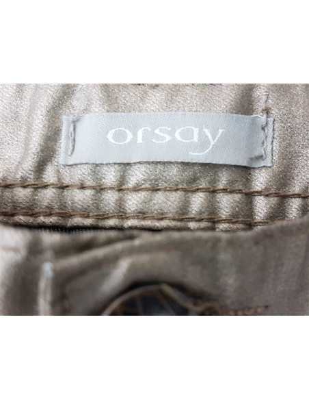 Pantaloni dama cu aspect lucios Orsay