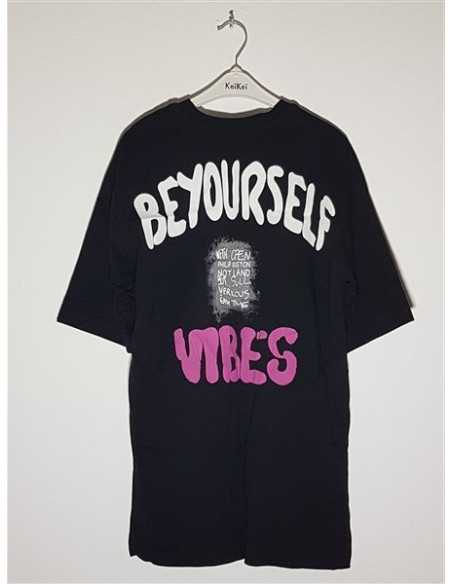 Tricou dama cu scris imprimat PHILIP GUSTON