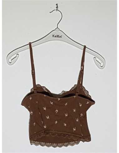 Top dama tricotat model cu dantela H&M