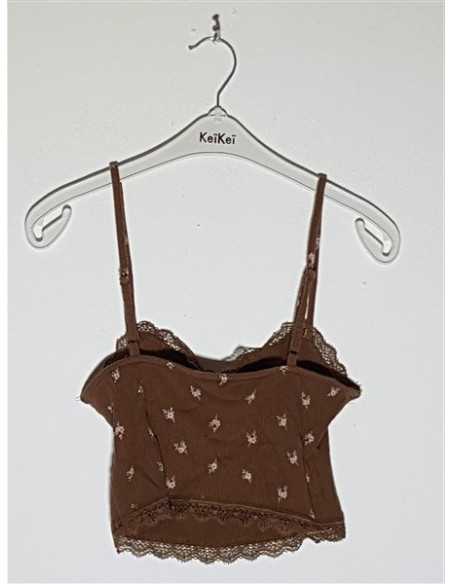 Top dama tricotat model cu dantela H&M