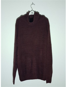 Pulover dama tricotat model cu gluga cu siret Pull&Bear 2