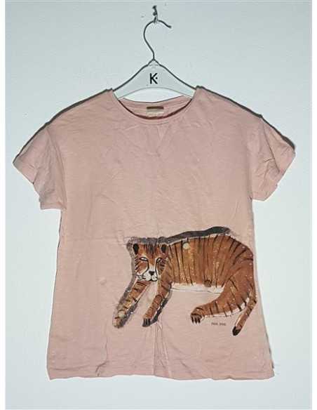 Tricou de vara pentru copii model cu print leopard Zara Tricou de vara pentru copii model cu print leopard Zara