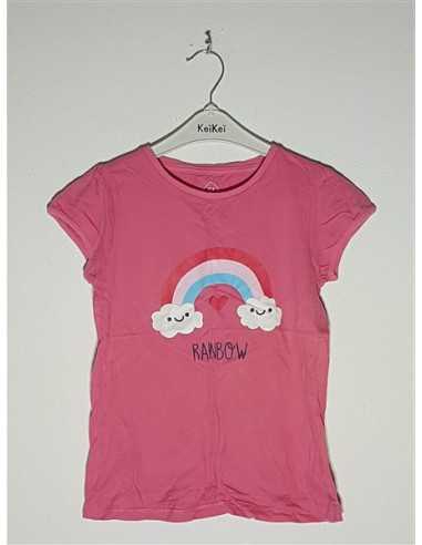 Tricou pentru fetite cu imprimeu un curcubeu TEX