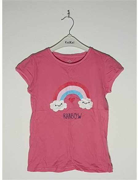 Tricou pentru fetite cu imprimeu un curcubeu TEX