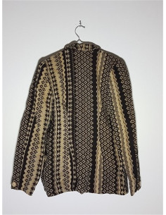 Compleu dama pentru toamna sacou si fusta cu model geometric 2