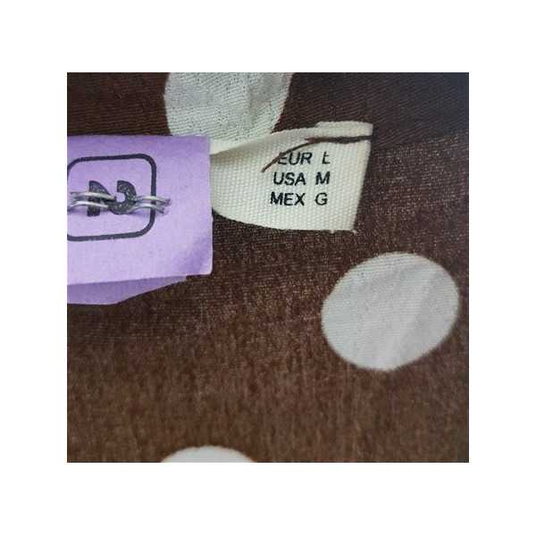 Salopeta dama cu imprimeu cu buline albe