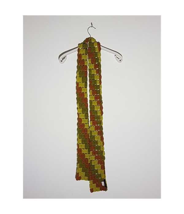 Fular dama tricotat cu model geometric multicolor CRAFT LINK