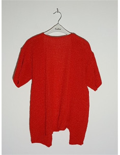 Pulover dama cu maneca scurta model cu nasturi 2