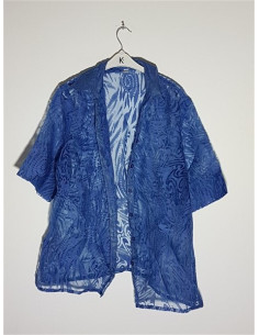 Camasa dama transparenta culoare albastru