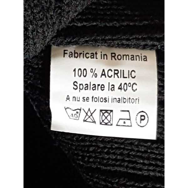 Caciula tricotata pentru copii model cu imprimeu geometric