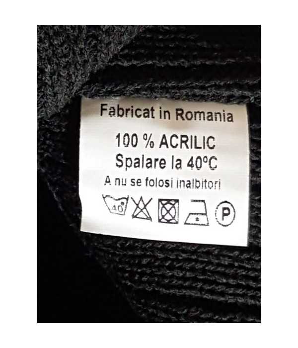 Caciula tricotata pentru copii model cu imprimeu geometric