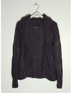 Pulover dama tricotat model cu guler intors AUTHENTIC
