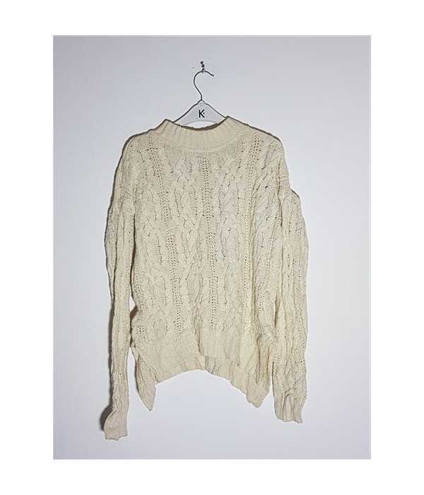 Pulover dama cu model impletit Bershka