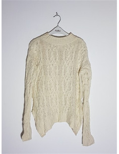 Pulover dama cu model impletit Bershka 2