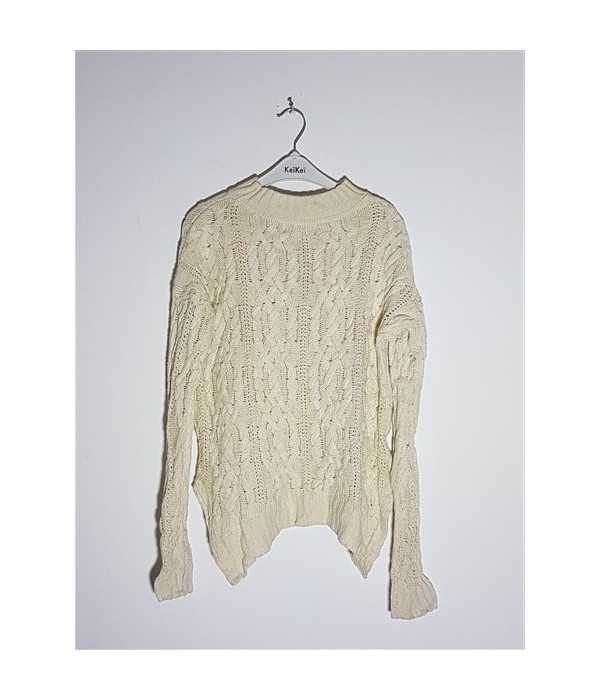 Pulover dama cu model impletit Bershka