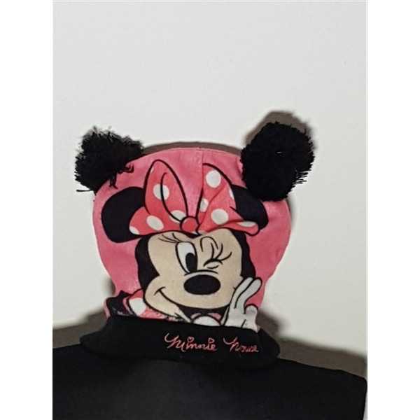 Caciula pentru copii cu imprimeu Minnie Mouse model cu ciucuri GIRLS