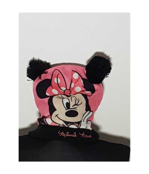 Caciula pentru copii cu imprimeu Minnie Mouse model cu ciucuri GIRLS