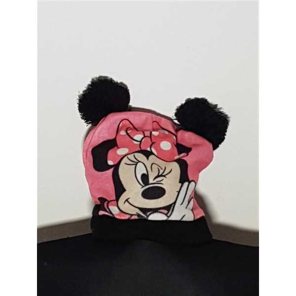Caciula pentru copii cu imprimeu Minnie Mouse model cu ciucuri GIRLS