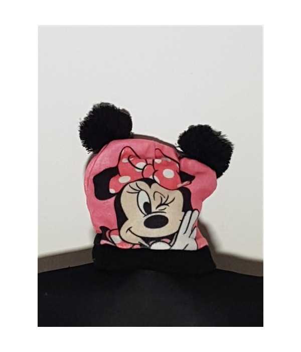 Caciula pentru copii cu imprimeu Minnie Mouse model cu ciucuri GIRLS