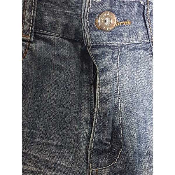 Pantaloni scurti de blugi usor decolorati model cu terminatii pliabile