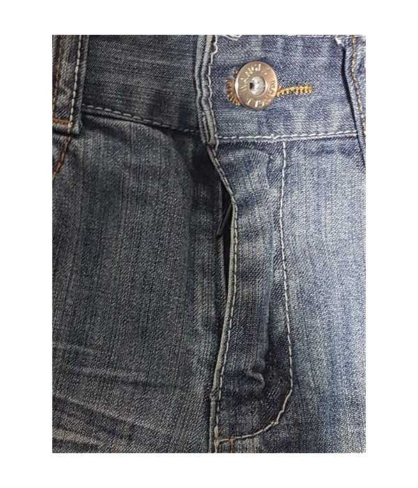 Pantaloni scurti de blugi usor decolorati model cu terminatii pliabile