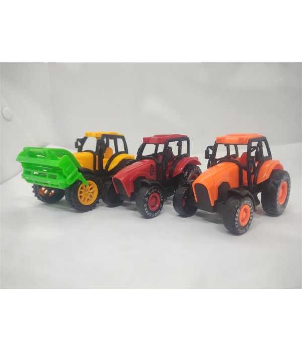 Set 3 tractorase din plastic pentru copii