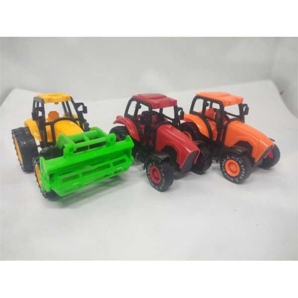Set 3 tractorase din plastic pentru copii