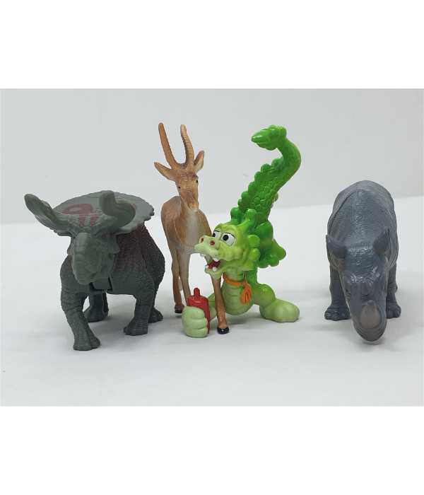 Set 4 figurine din plastic diverse animalute