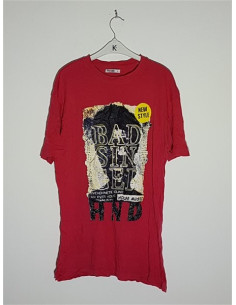 Tricou dama cu imprimeu grafic pe piept HENDO
