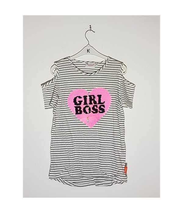 Tricou de vara pentru copii model decupat la umeri C&A