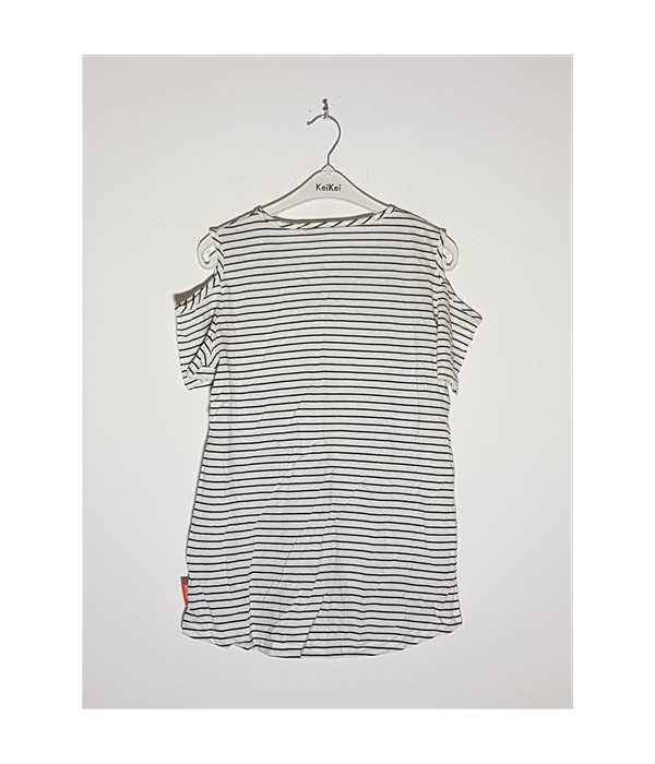 Tricou de vara pentru copii model decupat la umeri C&A
