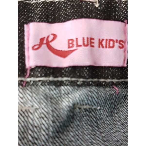 Salopeta de blugi cu bretele si buzunare BLUE KID S 6-7 ani