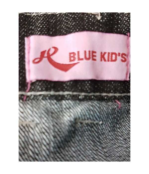 Salopeta de blugi cu bretele si buzunare BLUE KID S 6-7 ani