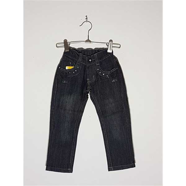Pantaloni Jeans fetite cu strasuri la buzunare model Uni