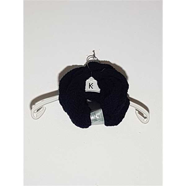 Fular dama circular culoare bleumarin Silver Star