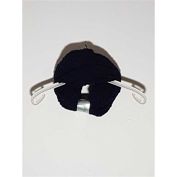 Fular dama circular culoare bleumarin Silver Star