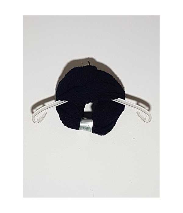 Fular dama circular culoare bleumarin Silver Star