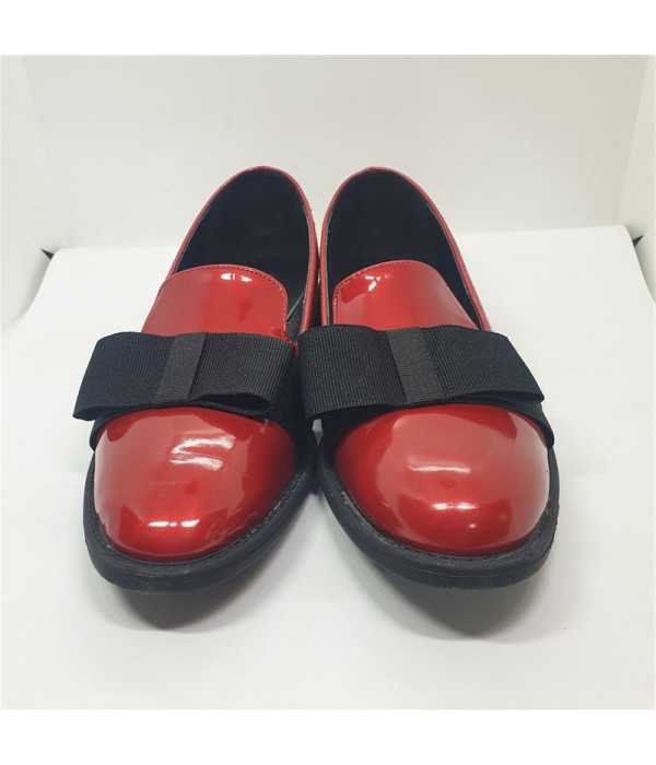 Pantofi dama casual culoare rosu marime 39 Benaza