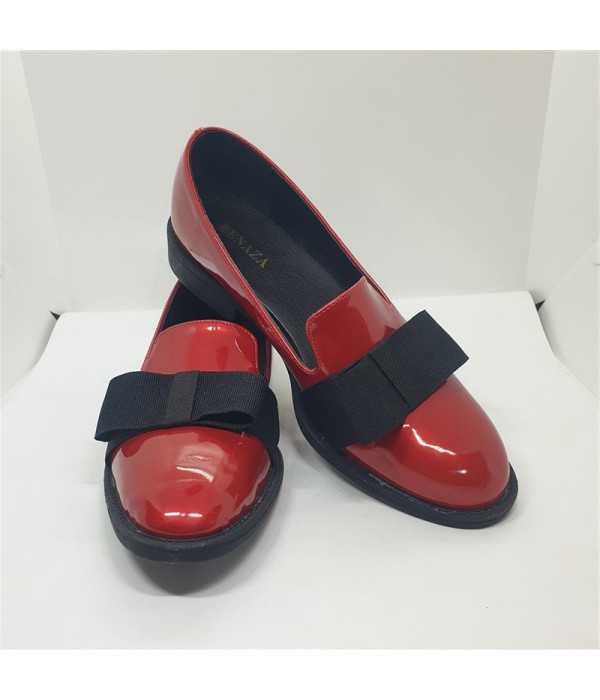 Pantofi dama casual culoare rosu marime 39 Benaza