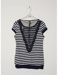 Tricou dama transparent la spate ELETTI 2