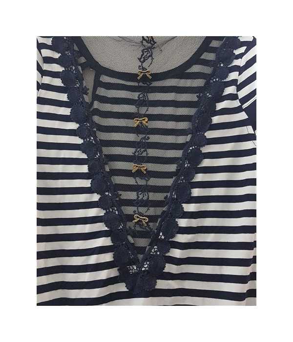 Tricou dama transparent la spate ELETTI