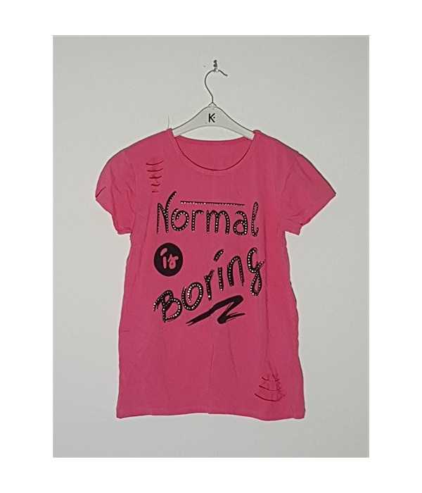 Tricou dama cu imprimeu grafic pe piept