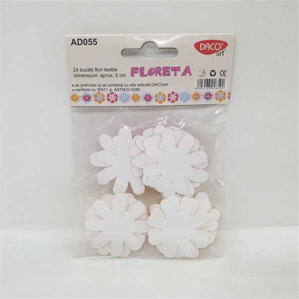 Set flori din material textil autoadezive Daco
