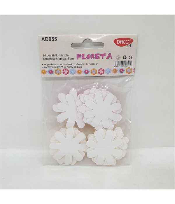 Set flori din material textil autoadezive Daco