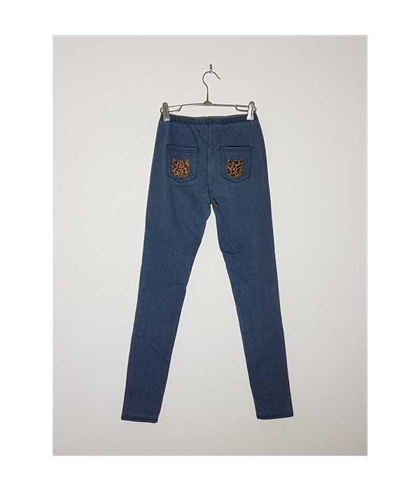 Pantaloni de blugi pentru fetite model tip colant CALZEDONIA