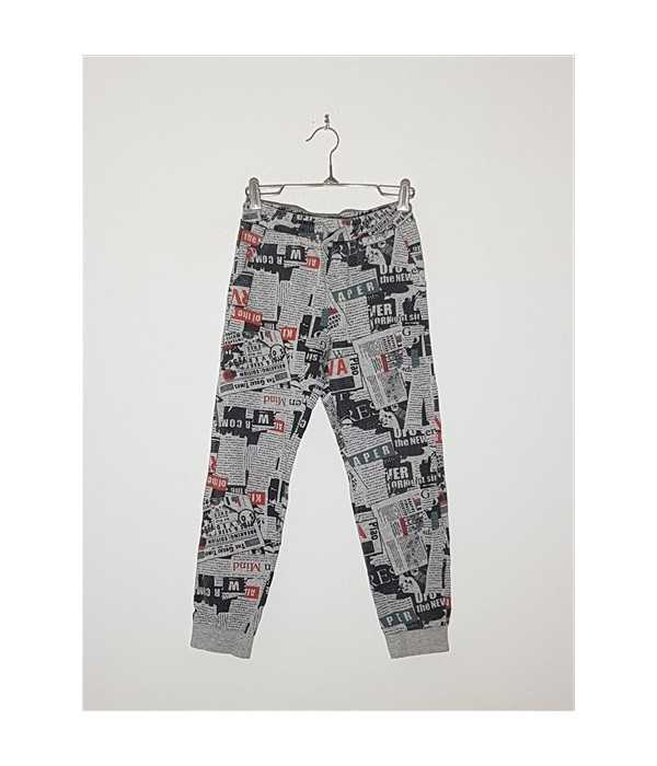 Pantaloni de trening pentru baieti model cu imprimeu Little Kids